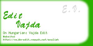 edit vajda business card